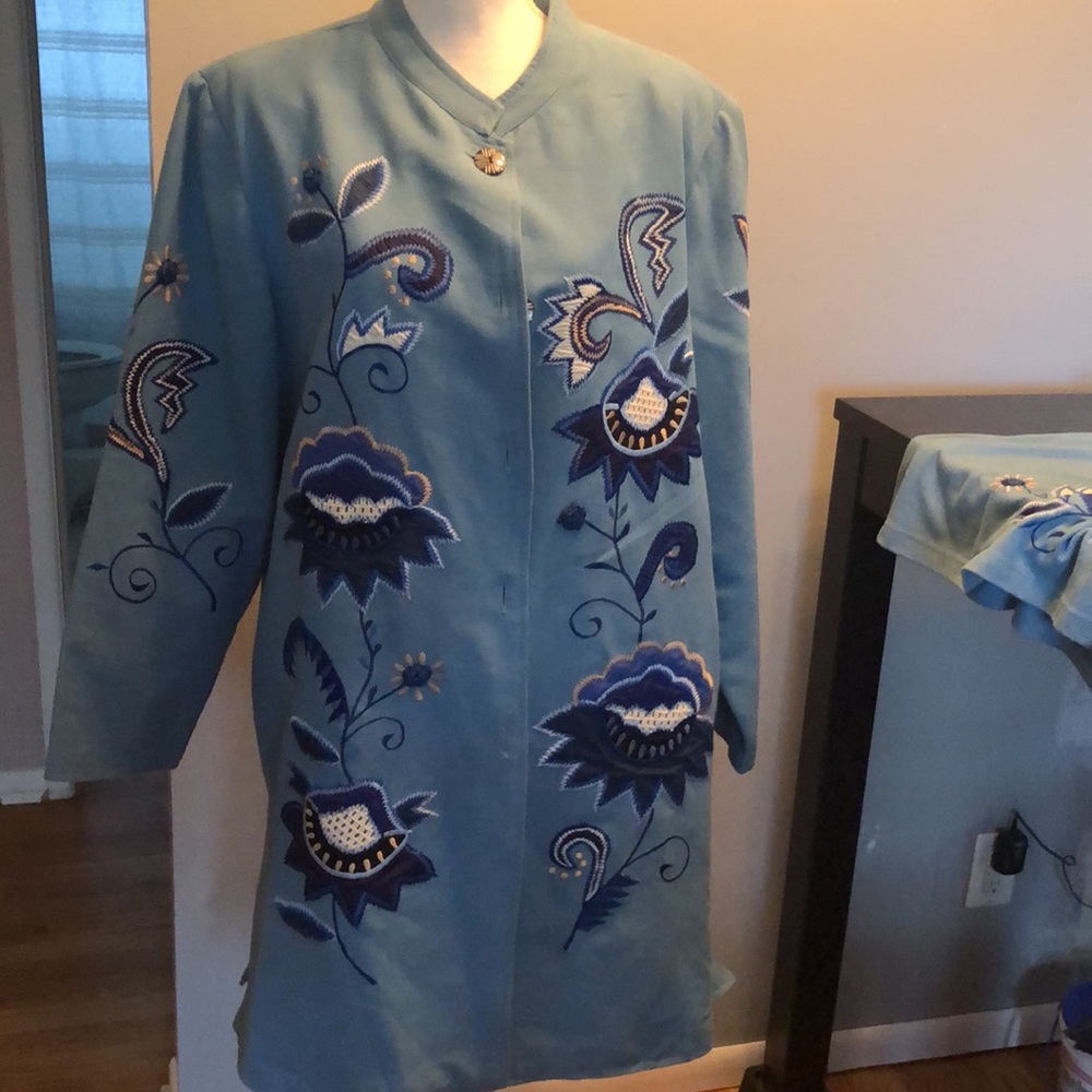 Vintage indigo moon matching jacket and shirt